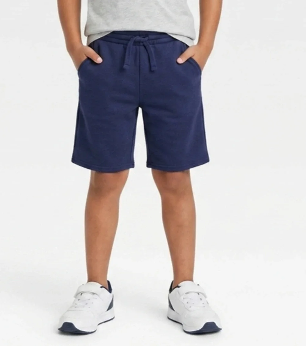 Epic Threads Boys Knit Shorts Size XS 5-6 Navy Blue Pull On Adjustable Waist NWT